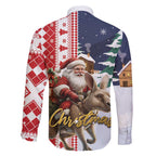 Kangaroo Australia Christmas Family Matching Short Sleeve Bodycon Dress and Hawaiian Shirt Xmas Pattern