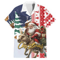 Kangaroo Australia Christmas Family Matching Tank Maxi Dress and Hawaiian Shirt Xmas Pattern