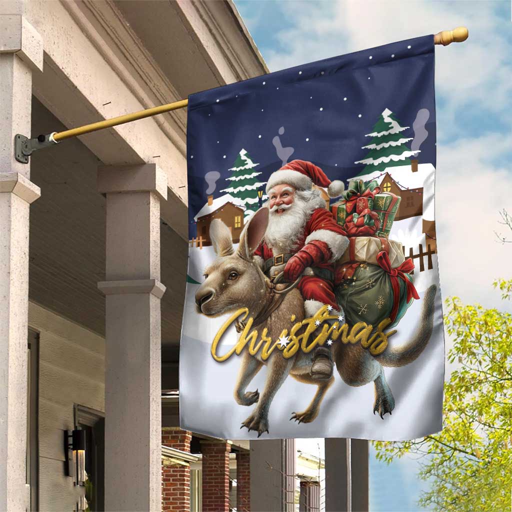 Kangaroo Australia Christmas Garden Flag Xmas Pattern