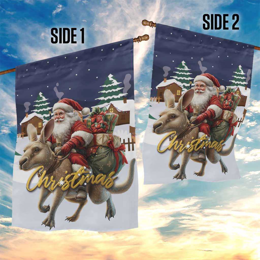 Kangaroo Australia Christmas Garden Flag Xmas Pattern