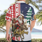 Kangaroo Australia Christmas Hawaiian Shirt Xmas Pattern