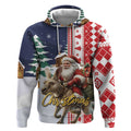 Kangaroo Australia Christmas Hoodie Xmas Pattern