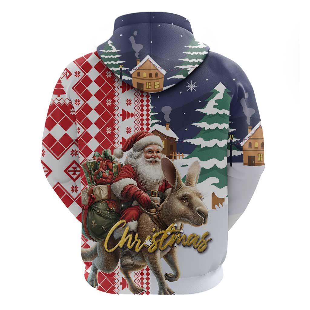 Kangaroo Australia Christmas Hoodie Xmas Pattern