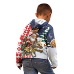 Kangaroo Australia Christmas Kid Hoodie Xmas Pattern