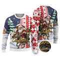 Kangaroo Australia Christmas Ugly Christmas Sweater Xmas Pattern
