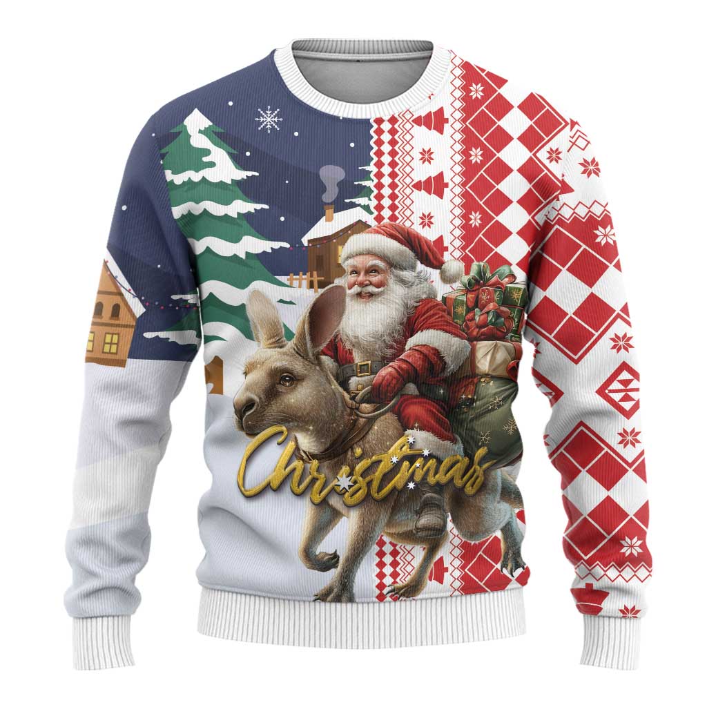 Kangaroo Australia Christmas Ugly Christmas Sweater Xmas Pattern