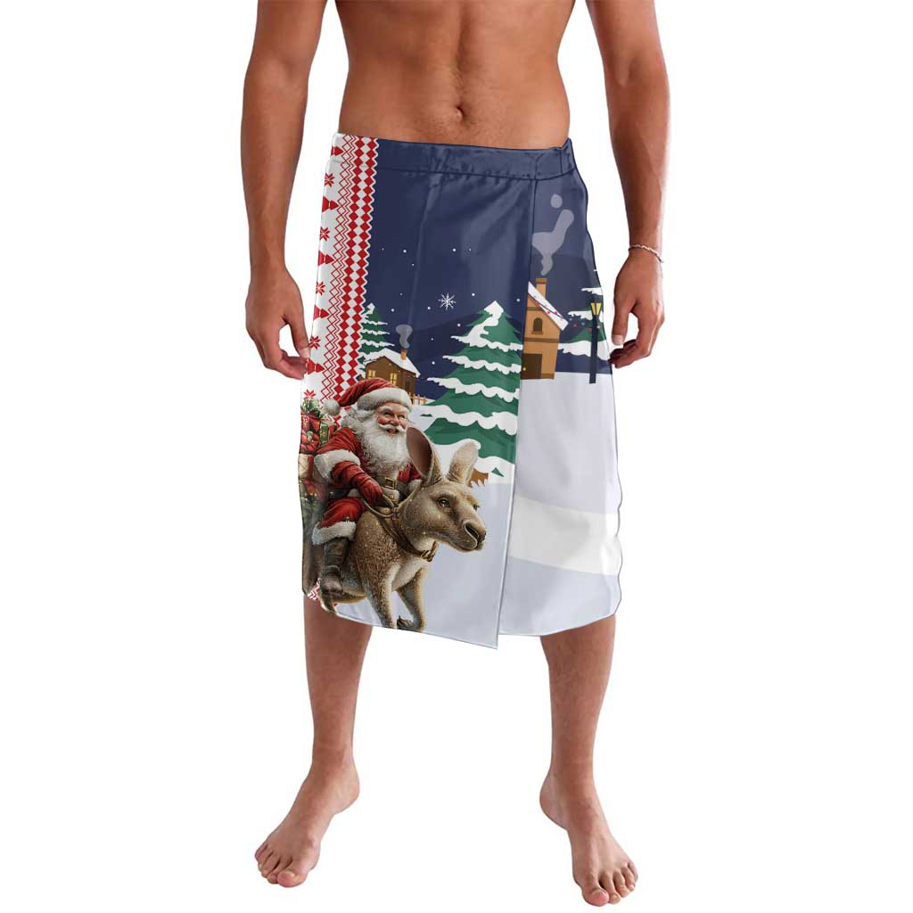 Kangaroo Australia Christmas Lavalava Xmas Pattern