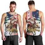 Kangaroo Australia Christmas Men Tank Top Xmas Pattern