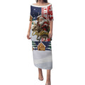 Kangaroo Australia Christmas Puletasi Xmas Pattern