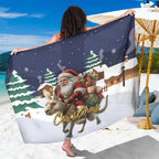 Kangaroo Australia Christmas Sarong Xmas Pattern