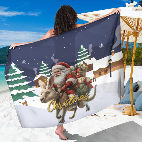 Kangaroo Australia Christmas Sarong Xmas Pattern