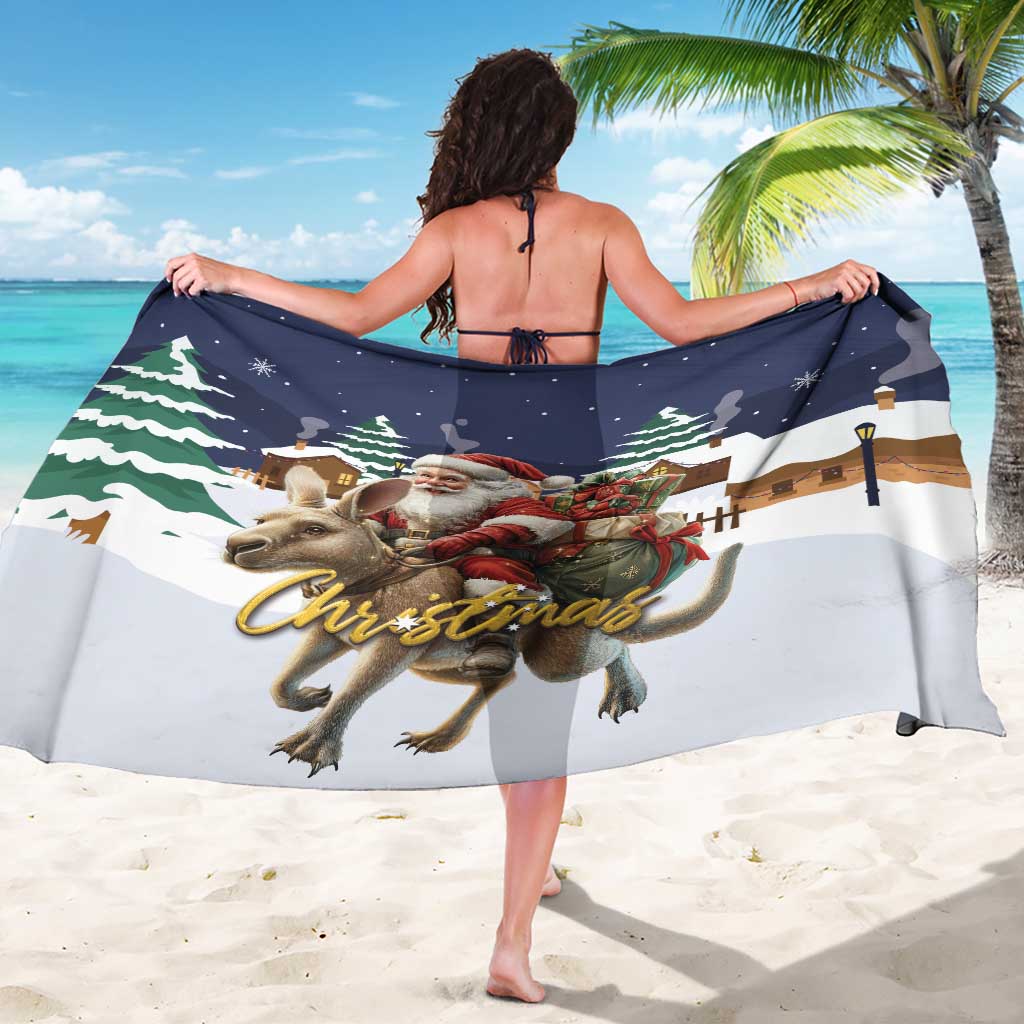 Kangaroo Australia Christmas Sarong Xmas Pattern