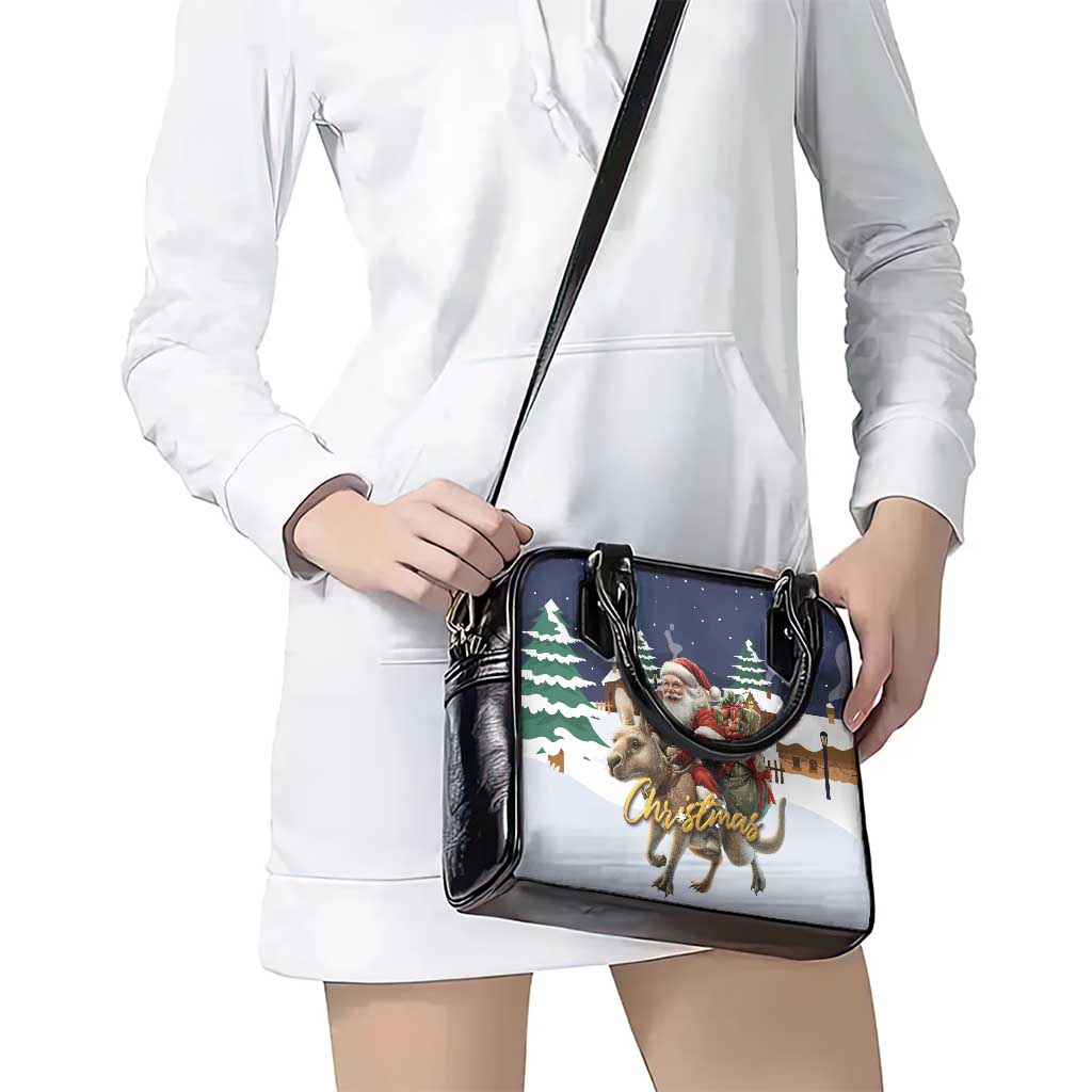 Kangaroo Australia Christmas Shoulder Handbag Xmas Pattern
