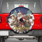 Kangaroo Australia Christmas Spare Tire Cover Xmas Pattern