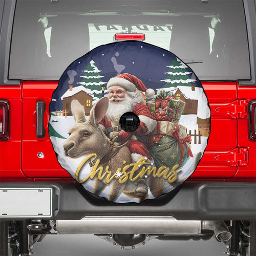 Kangaroo Australia Christmas Spare Tire Cover Xmas Pattern