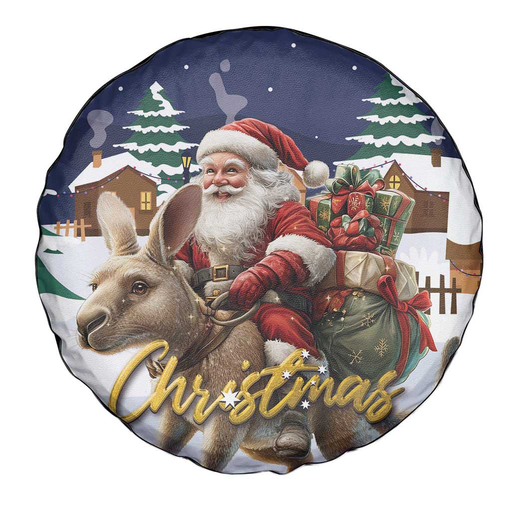 Kangaroo Australia Christmas Spare Tire Cover Xmas Pattern