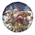 Kangaroo Australia Christmas Spare Tire Cover Xmas Pattern