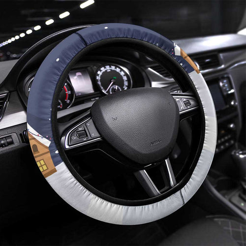 Kangaroo Australia Christmas Steering Wheel Cover Xmas Pattern