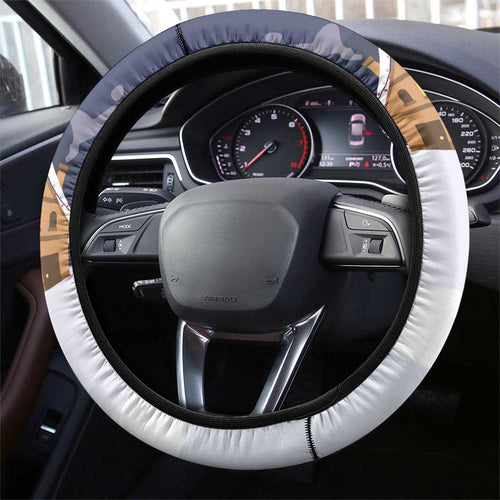 Kangaroo Australia Christmas Steering Wheel Cover Xmas Pattern