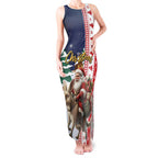 Kangaroo Australia Christmas Tank Maxi Dress Xmas Pattern
