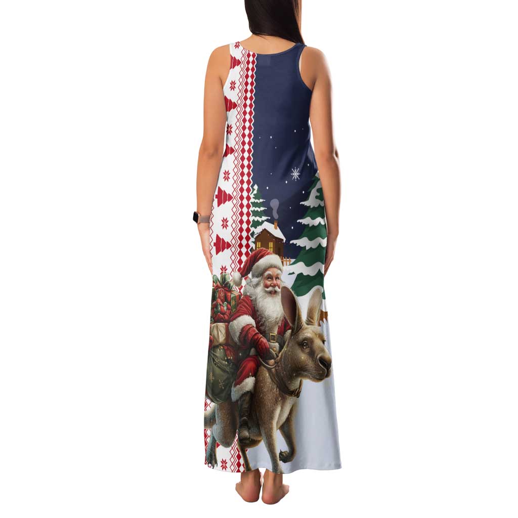 Kangaroo Australia Christmas Tank Maxi Dress Xmas Pattern