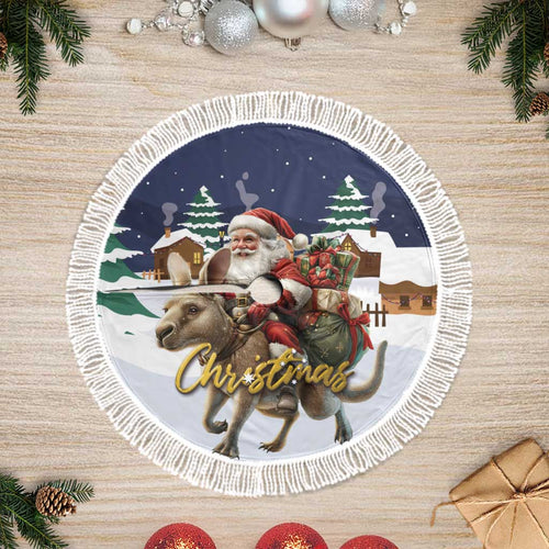 Kangaroo Australia Christmas Tree Skirt Xmas Pattern