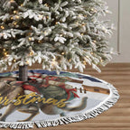 Kangaroo Australia Christmas Tree Skirt Xmas Pattern