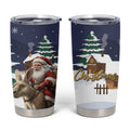 Kangaroo Australia Christmas Tumbler Cup Xmas Pattern