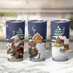 Kangaroo Australia Christmas Tumbler Cup Xmas Pattern