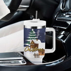Kangaroo Australia Christmas Tumbler With Handle Xmas Pattern