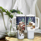 Kangaroo Australia Christmas Tumbler With Handle Xmas Pattern