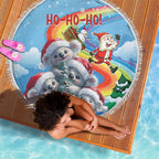 Australia Koala Christmas Beach Blanket Santa Claus Ho Ho Ho