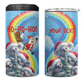 Personalised Australia Koala Christmas 4 in 1 Can Cooler Tumbler Santa Claus Ho Ho Ho