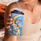 Personalised Australia Koala Christmas 4 in 1 Can Cooler Tumbler Santa Claus Ho Ho Ho