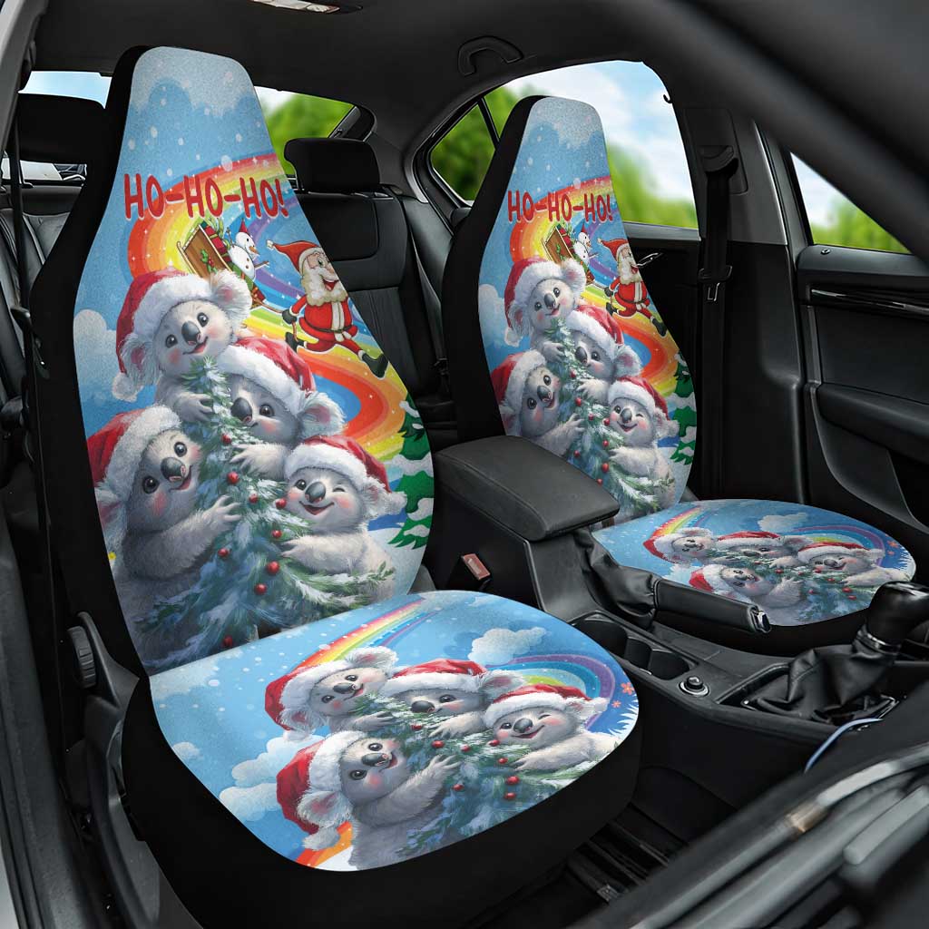 Australia Koala Christmas Car Seat Cover Santa Claus Ho Ho Ho