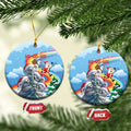 Australia Koala Christmas Ceramic Ornament Santa Claus Ho Ho Ho