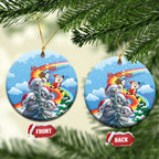 Australia Koala Christmas Ceramic Ornament Santa Claus Ho Ho Ho