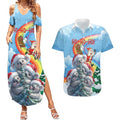 Personalised Australia Koala Christmas Couples Matching Summer Maxi Dress and Hawaiian Shirt Santa Claus Ho Ho Ho
