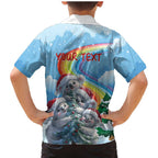 Personalised Australia Koala Christmas Family Matching Mermaid Dress and Hawaiian Shirt Santa Claus Ho Ho Ho
