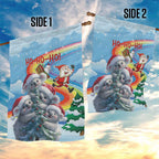 Australia Koala Christmas Garden Flag Santa Claus Ho Ho Ho