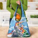Australia Koala Christmas Grocery Bag Santa Claus Ho Ho Ho