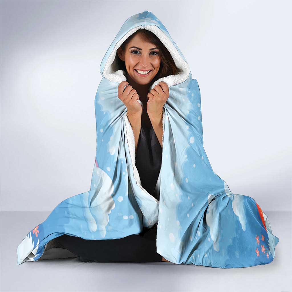 Australia Koala Christmas Hooded Blanket Santa Claus Ho Ho Ho