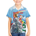 Personalised Australia Koala Christmas Kid Hawaiian Shirt Santa Claus Ho Ho Ho