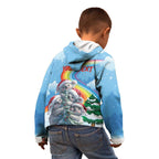 Personalised Australia Koala Christmas Kid Hoodie Santa Claus Ho Ho Ho