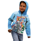 Personalised Australia Koala Christmas Kid Hoodie Santa Claus Ho Ho Ho