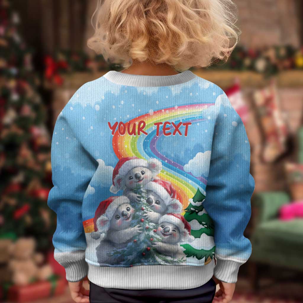 Australia Koala Christmas Kid Ugly Christmas Sweater Santa Claus Ho Ho Ho