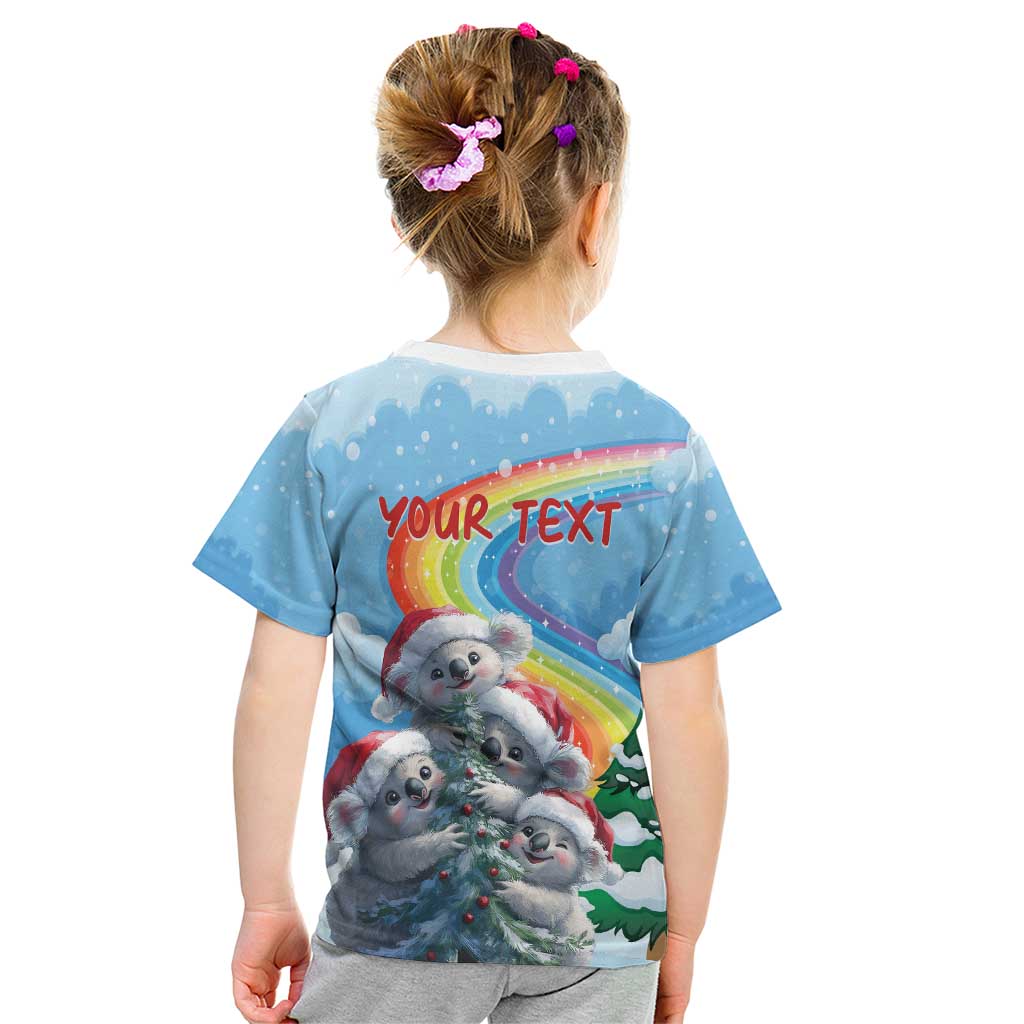 Personalised Australia Koala Christmas Kid T Shirt Santa Claus Ho Ho Ho