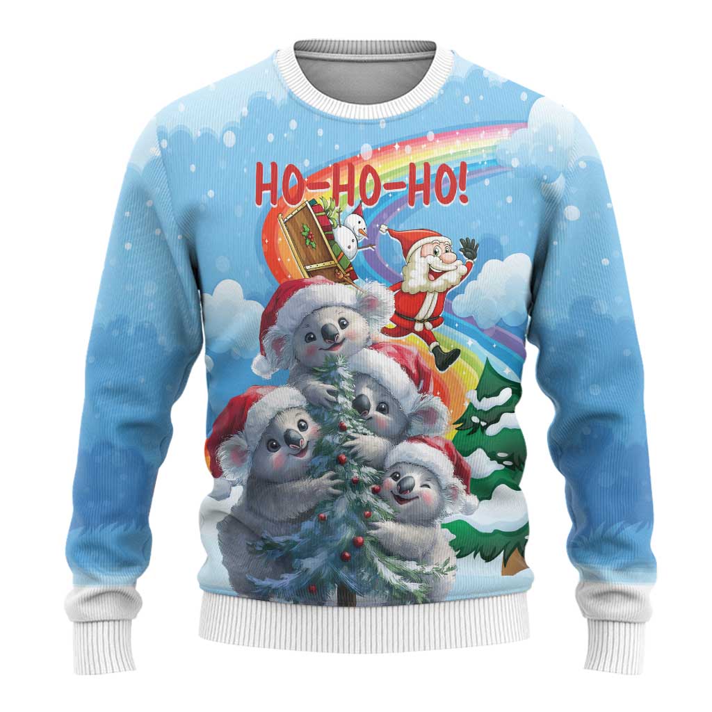 Australia Koala Christmas Ugly Christmas Sweater Santa Claus Ho Ho Ho