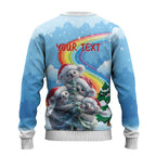 Australia Koala Christmas Ugly Christmas Sweater Santa Claus Ho Ho Ho
