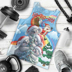 Personalised Australia Koala Christmas Men Tank Top Santa Claus Ho Ho Ho
